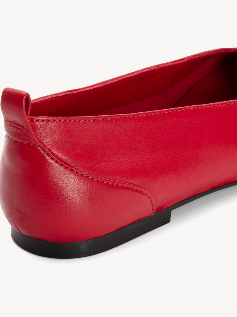 Lederballerina - rot, RED, hi-res