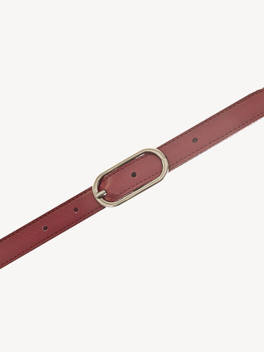 Leren riem, rood, hi-res
