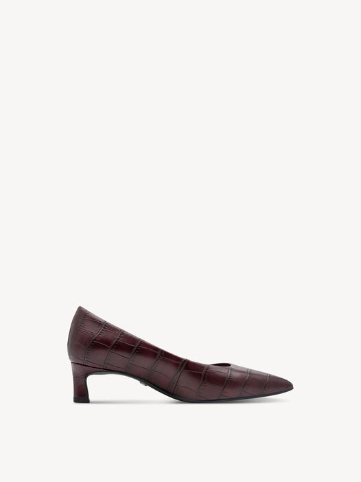 Pumps, MERLOT CROCO, hi-res