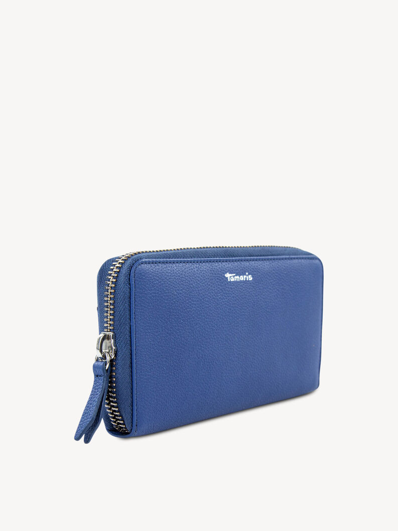 Leather Wallet - blue, royal, hi-res