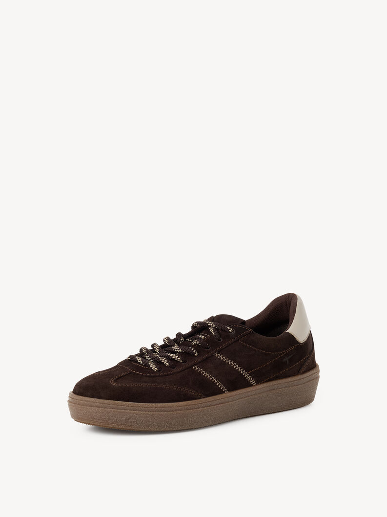 Basket en cuir - marron, 304, hi-res