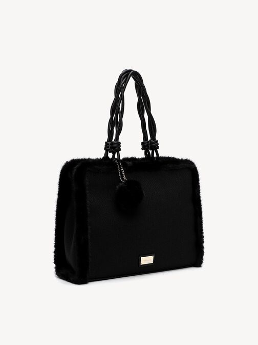 Shopping bag, black, hi-res