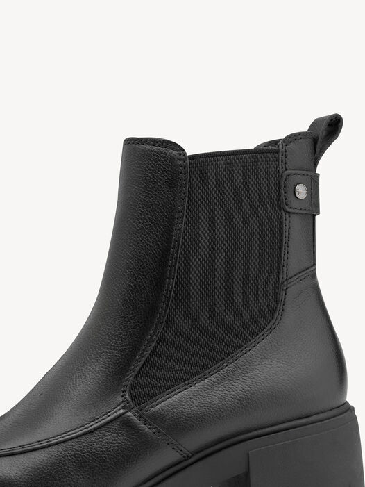 Chelseaboot, BLACK LEATHER, hi-res