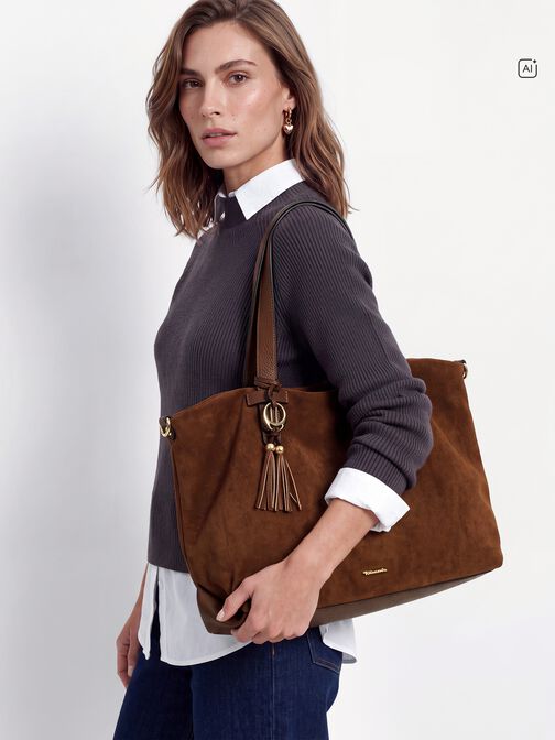 Shopper, cognac, hi-res