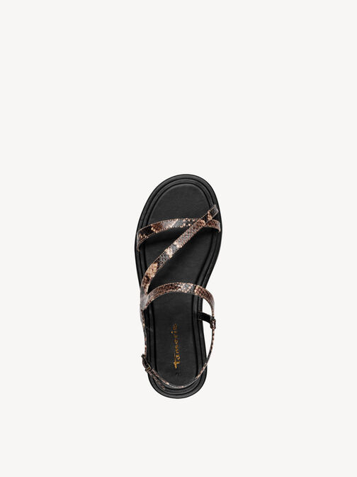 Sandal, BROWN SNAKE, hi-res