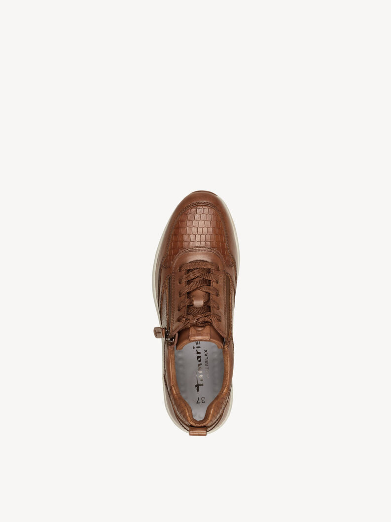 Basket en cuir - marron, COGNAC STRUCT., hi-res