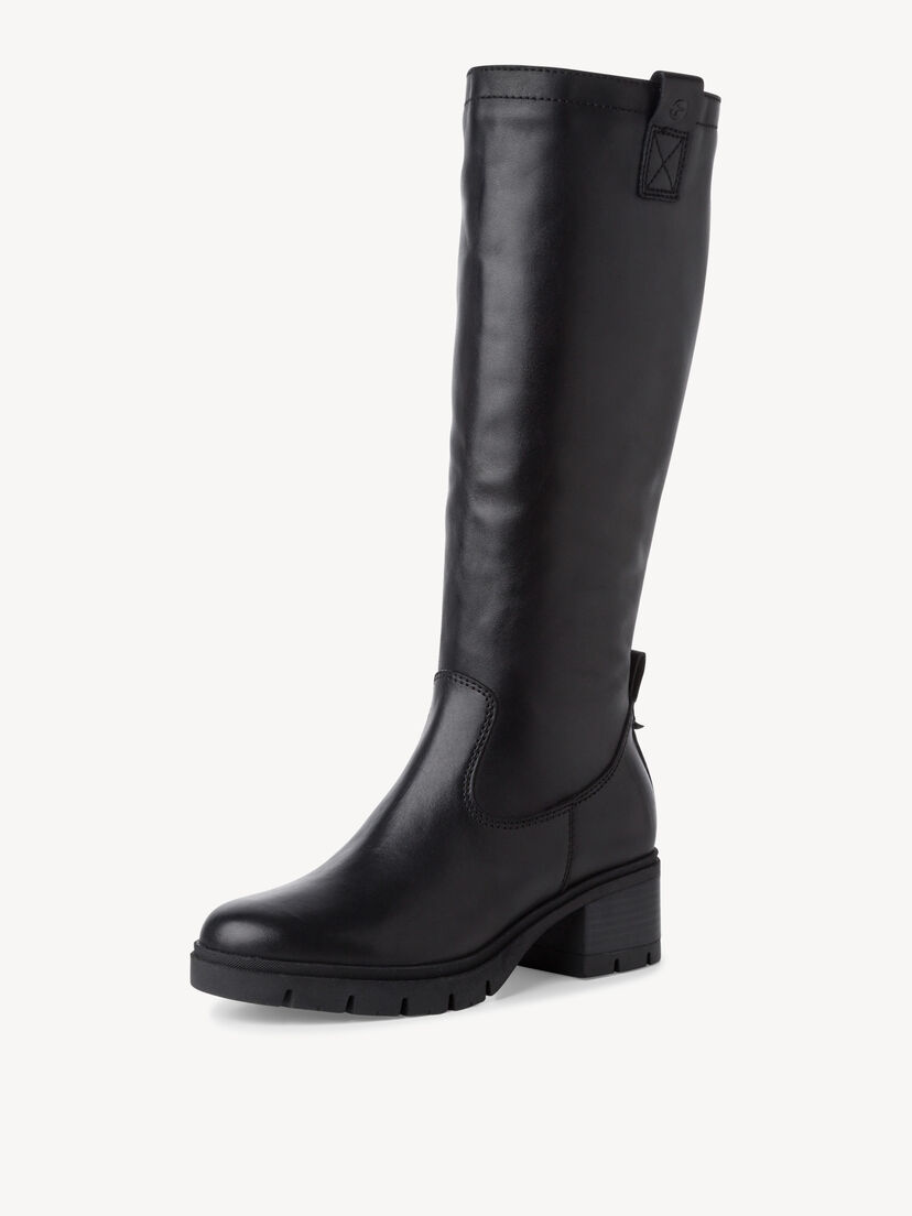 Leren Laarzen - zwart, BLACK LEATHER, hi-res