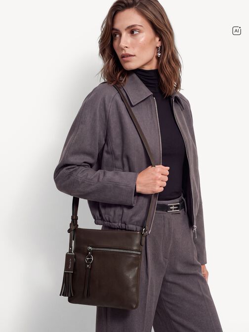 Satchel, brown, hi-res