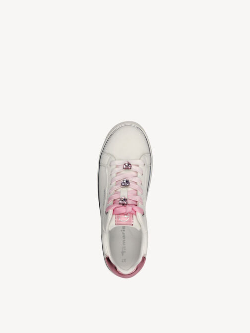 Sneaker, WHITE/PINK, hi-res