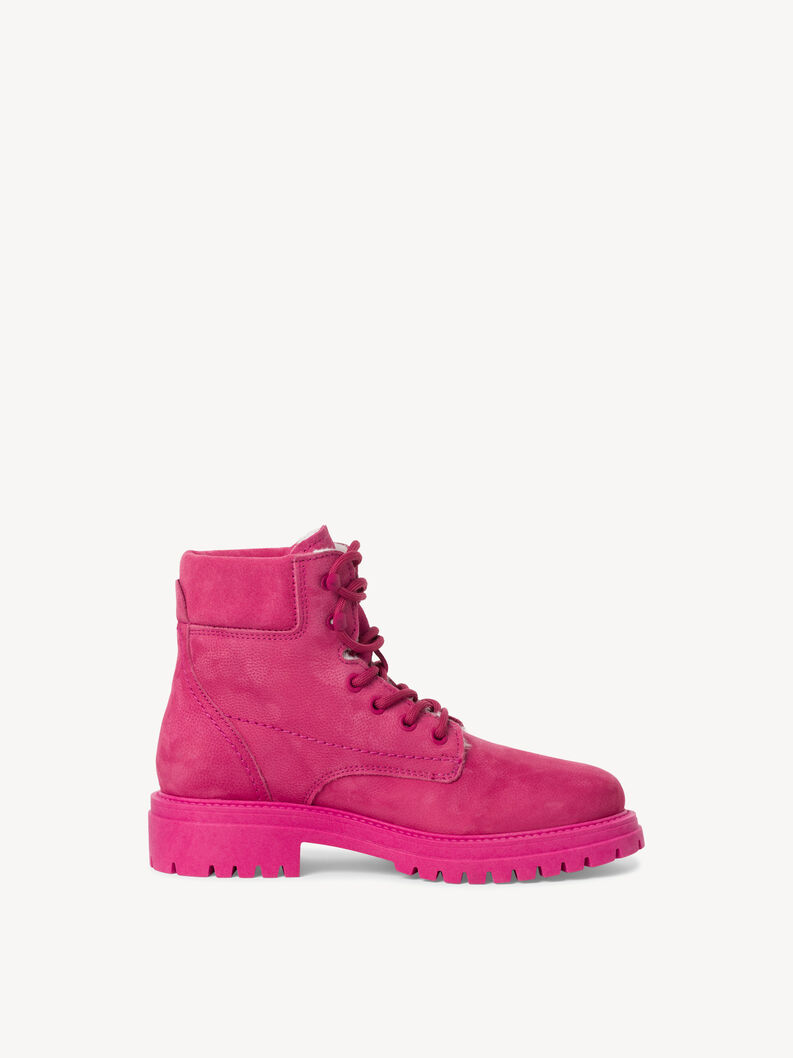 Lederstiefelette - pink Warmfutter, FUXIA, hi-res