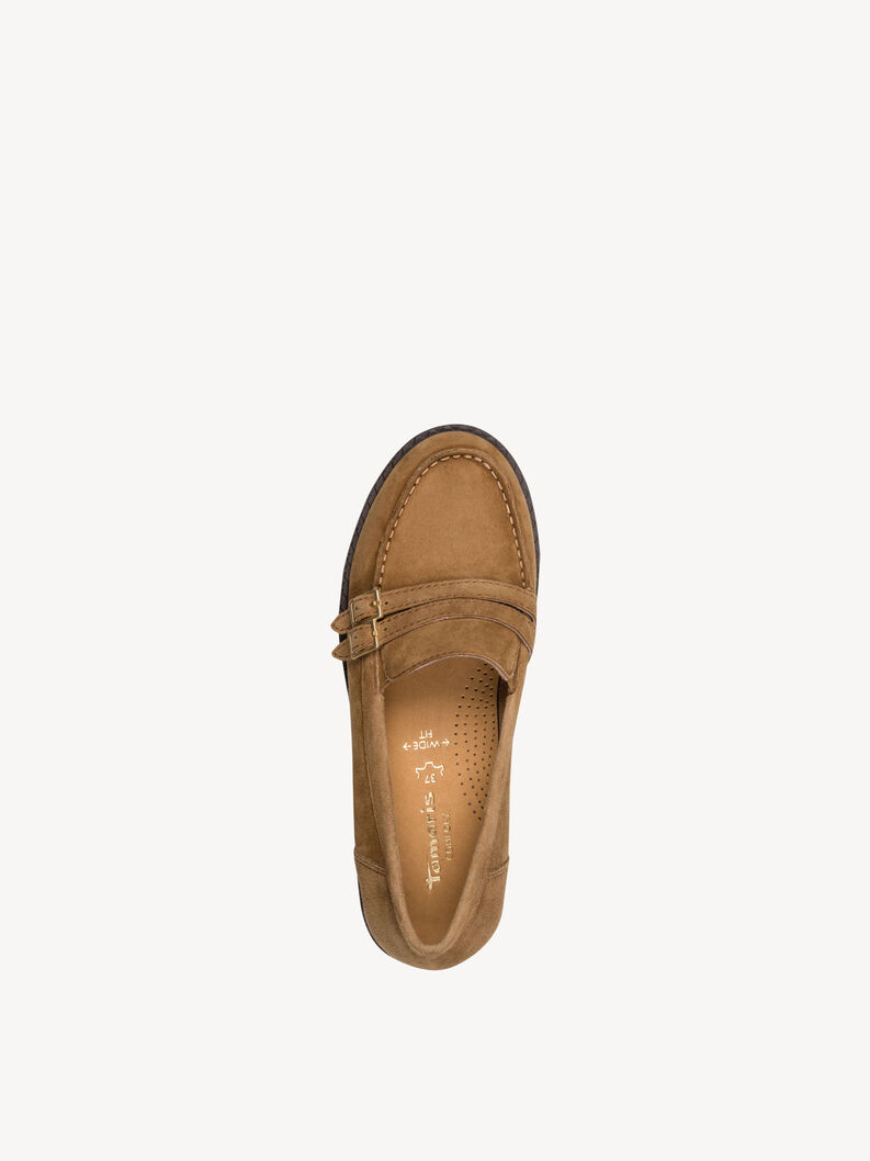 Leather Slipper - brown, CAMEL SUEDE, hi-res