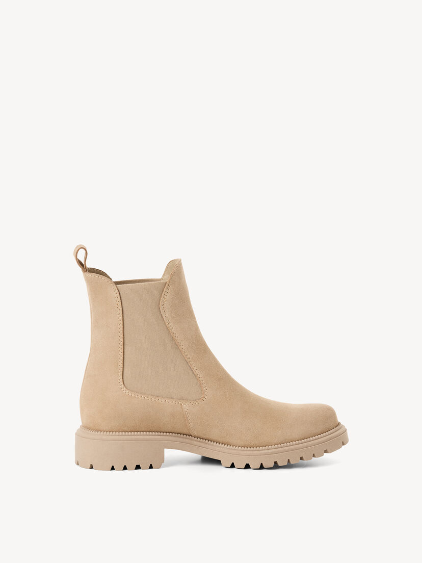 Leren Chelseaboot - beige, beige, hi-res