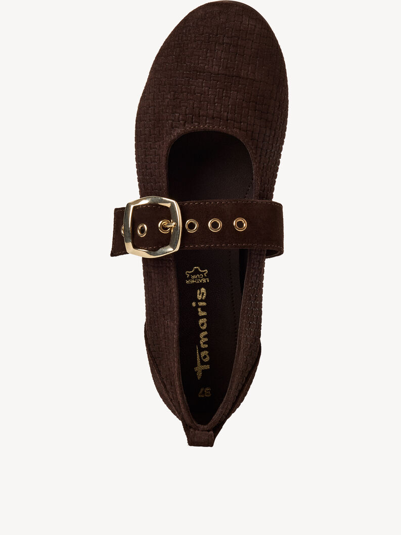 Kožen&eacute; Baler&iacute;nky - hněd&aacute;, MOCCA STRUCT., hi-res