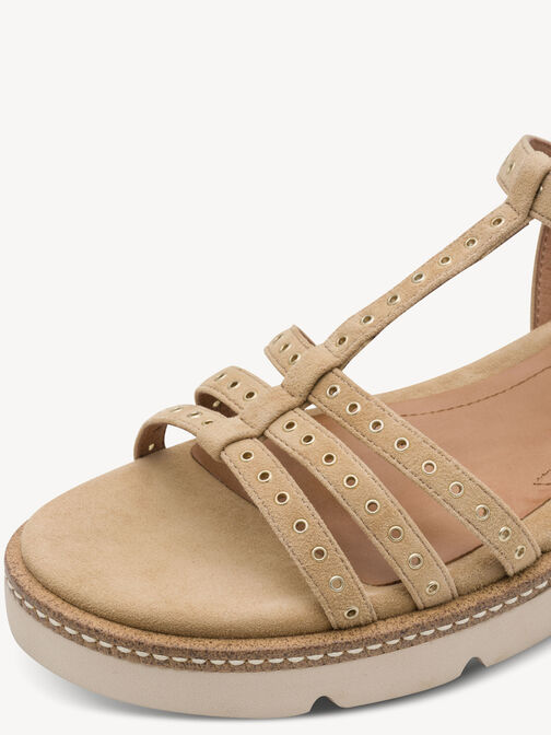 Sandale &agrave; talon, TAN, hi-res