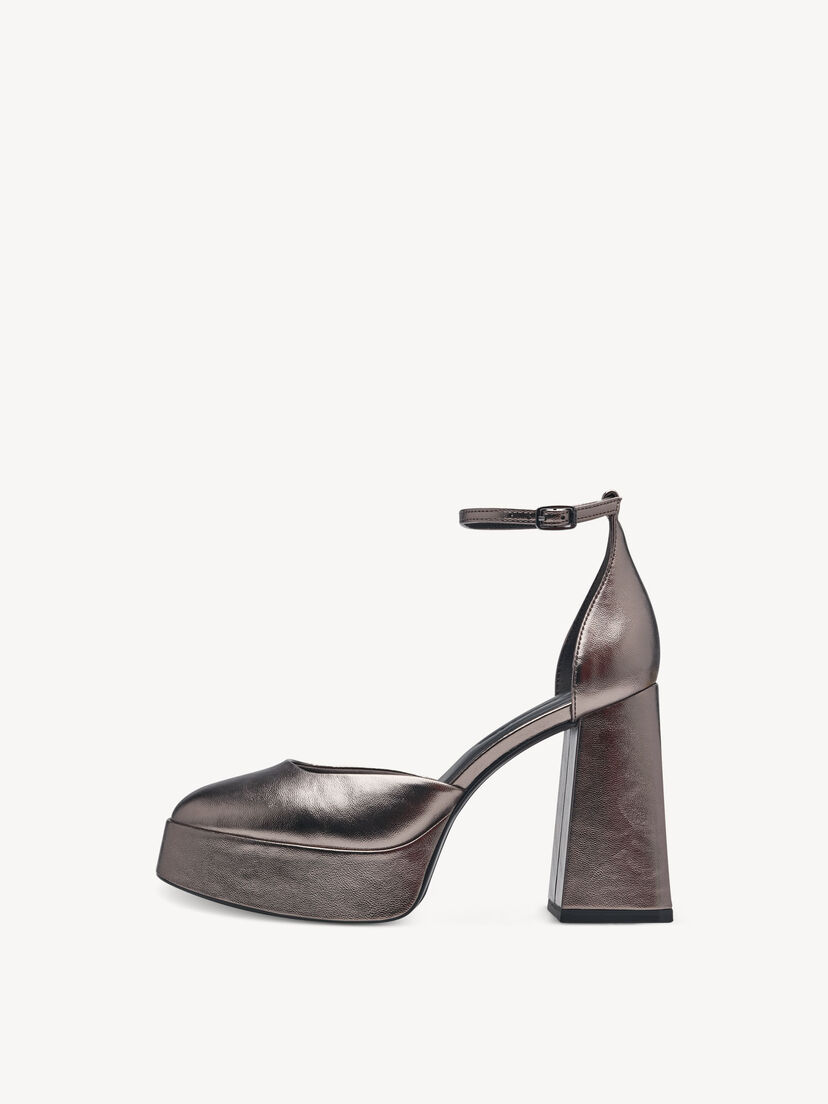 Pumps - metallic, PEWTER, hi-res
