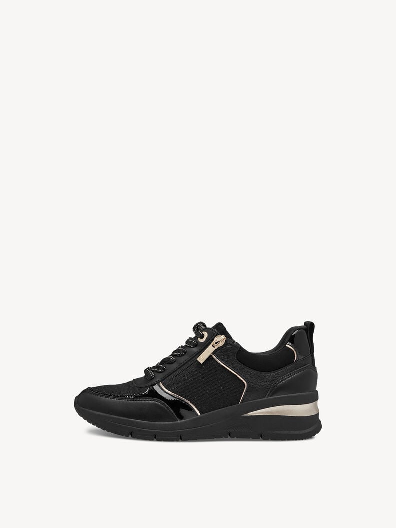 Sneaker - zwart, BLACK/GOLD, hi-res