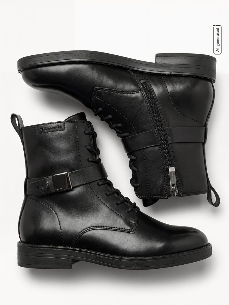 Stiefelette - schwarz, BLACK, hi-res