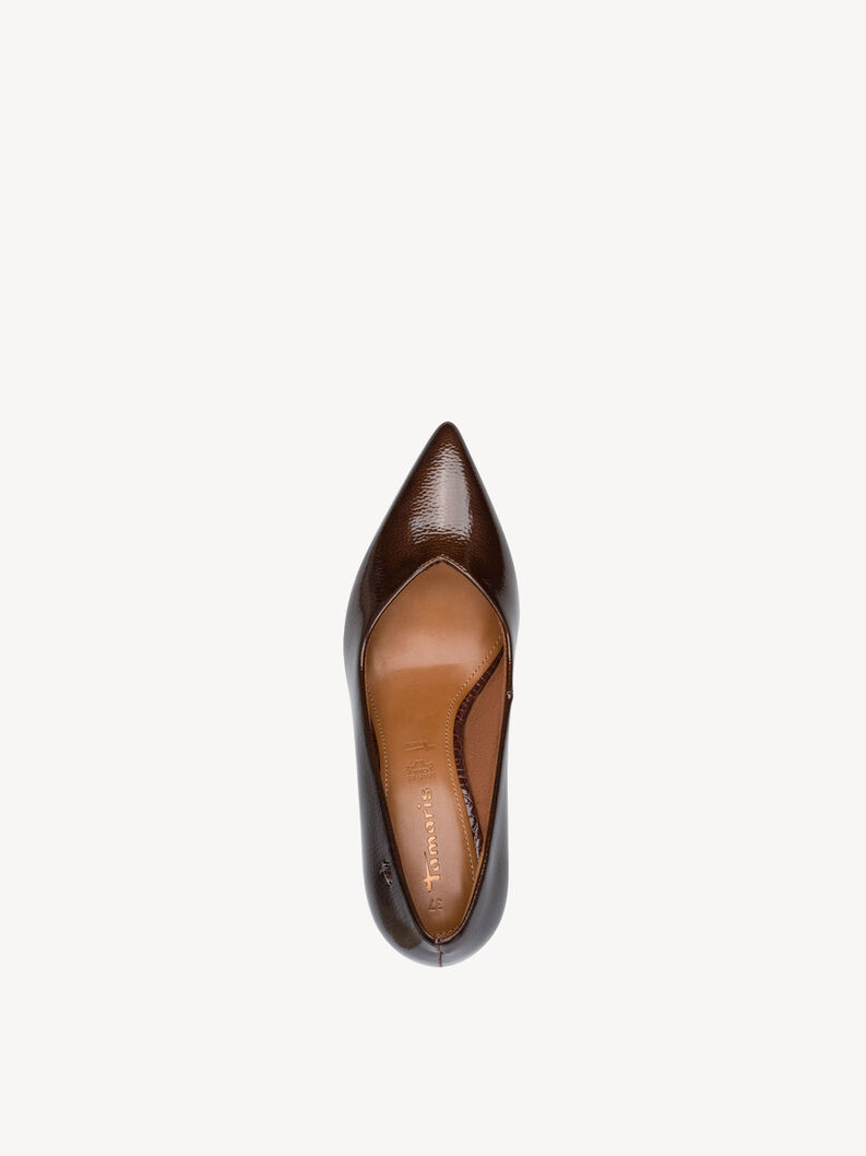 Escarpin - marron, BROWN PATENT, hi-res
