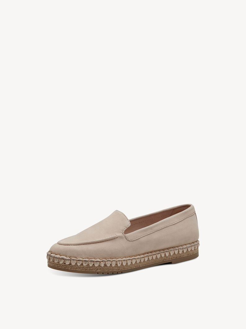 Leather Espadrill - beige, NUDE, hi-res