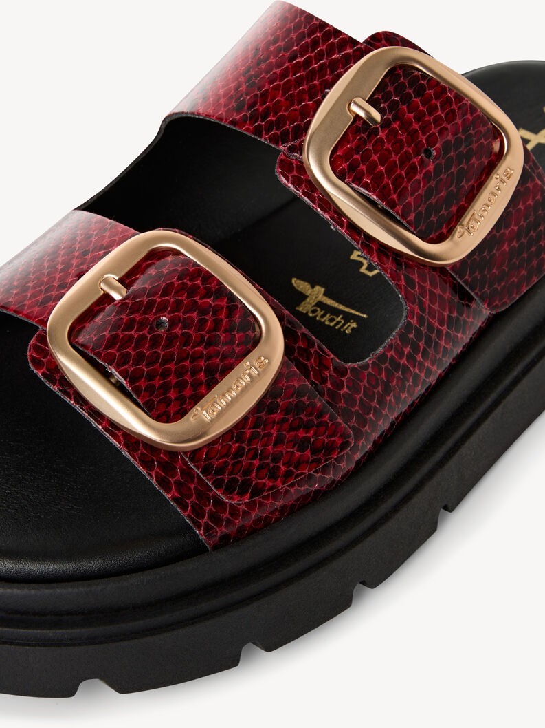 Pantolette, BORDEAUX SNAKE, hi-res