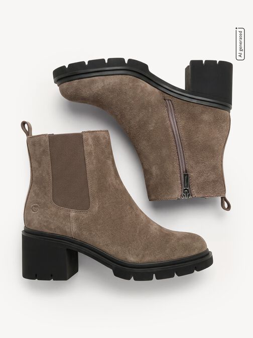 Leder Chelsea Boot, MUSHROOM SUEDE, hi-res