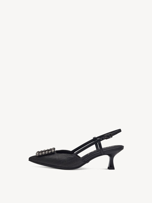 Slingpumps, BLACK, hi-res