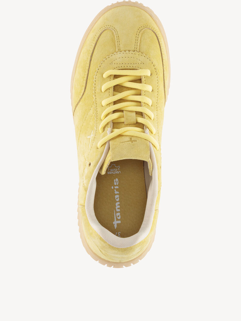 Ledersneaker - gelb, SOFT LEMON, hi-res