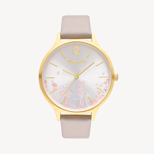 Horloge, gold-beige, hi-res