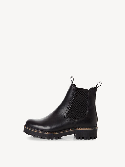 Chelseaboot, BLACK LEATHER, hi-res