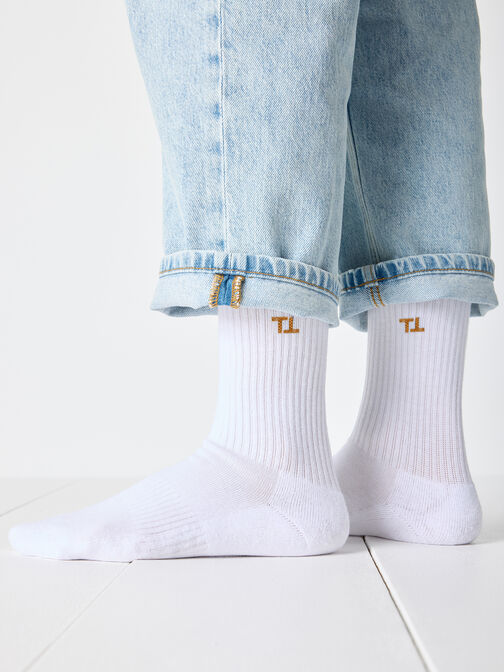 Socken 2er-Pack, White/ Coffee, hi-res