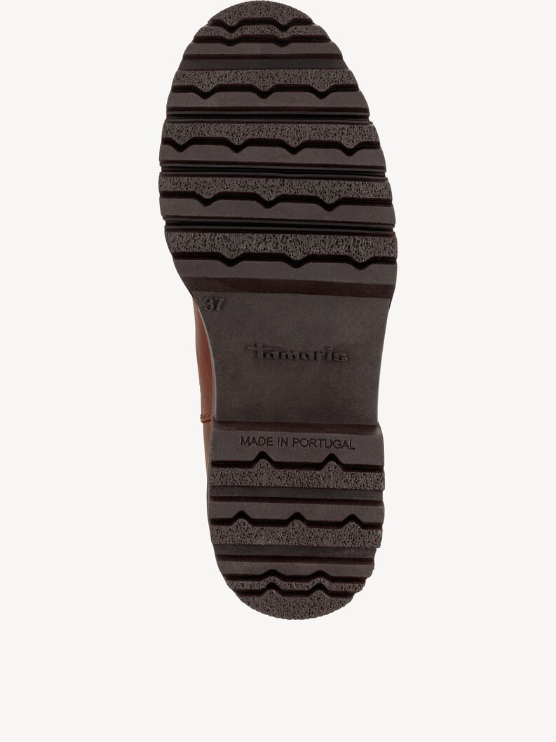 Lederstiefelette - braun Warmfutter, COGNAC, hi-res