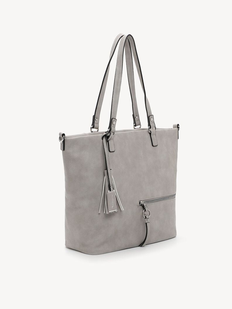 Shopping bag - grey, lightgrey, hi-res