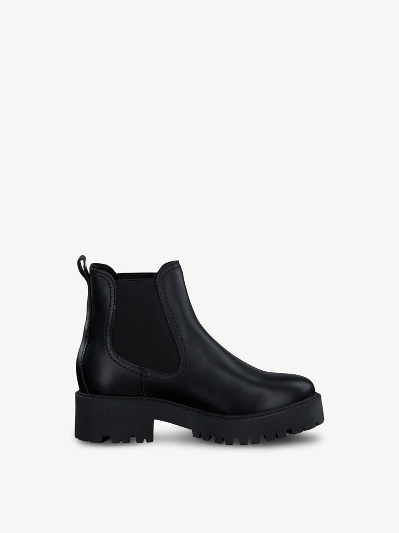 Leder Chelsea Boot - schwarz, BLACK LEATHER, hi-res