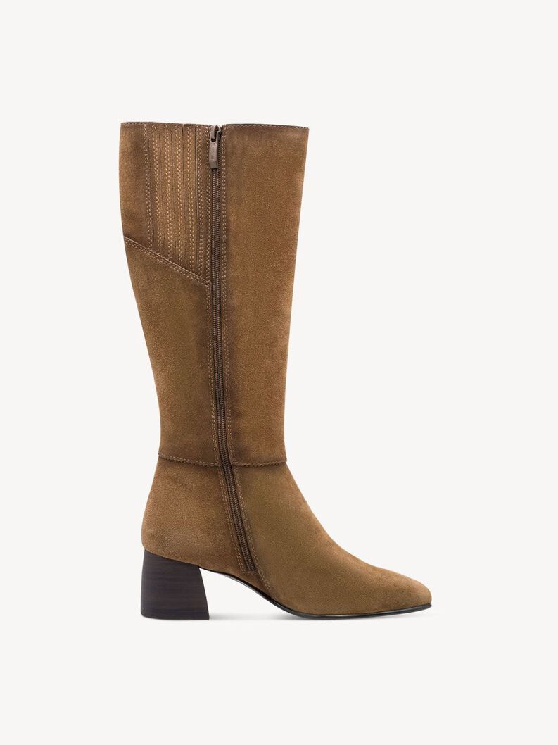Bottes en cuir - marron, 310, hi-res