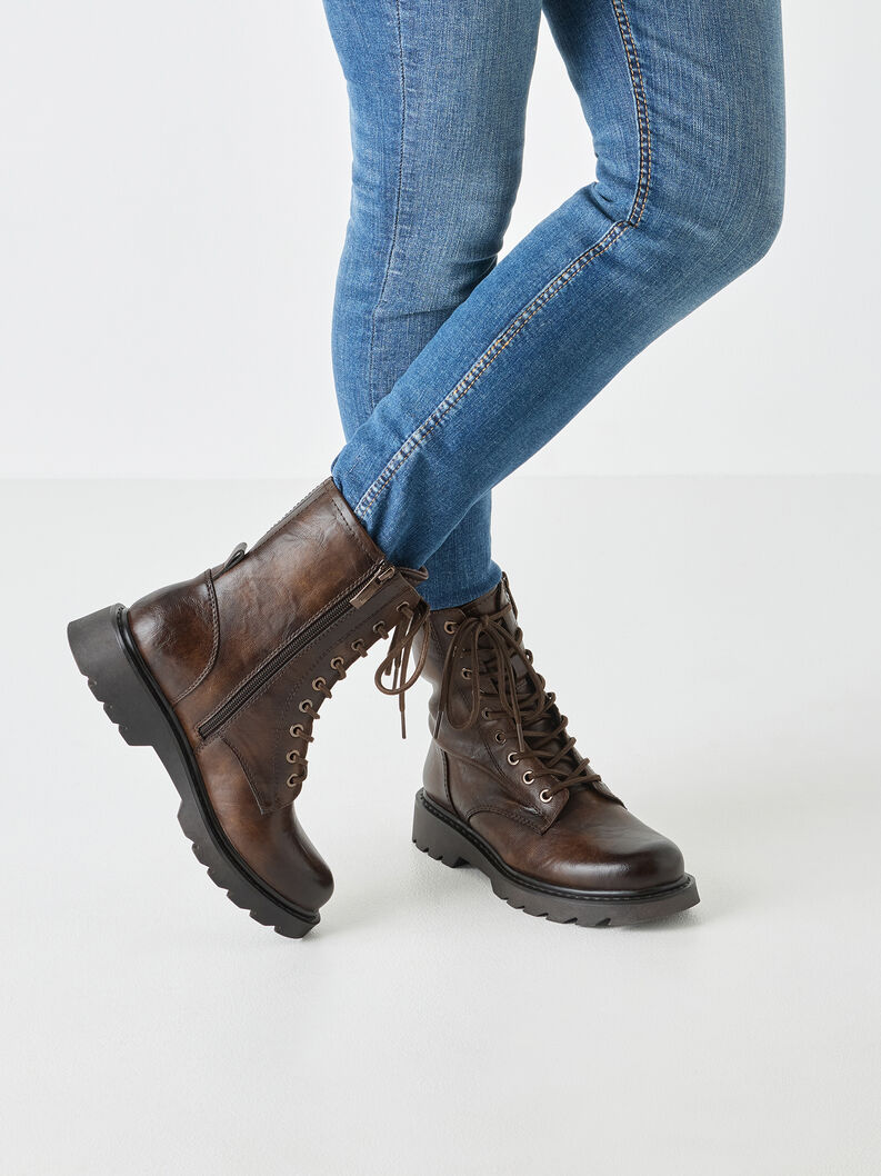 Μποτάκια - καφέ, MAROON, hi-res