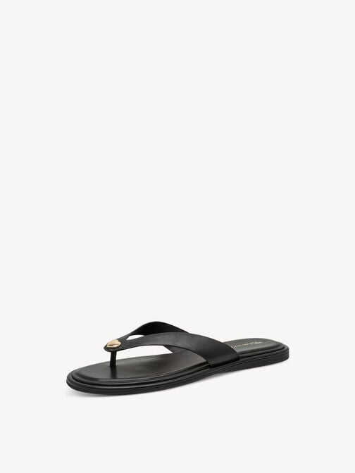 Tong, BLACK LEATHER, hi-res
