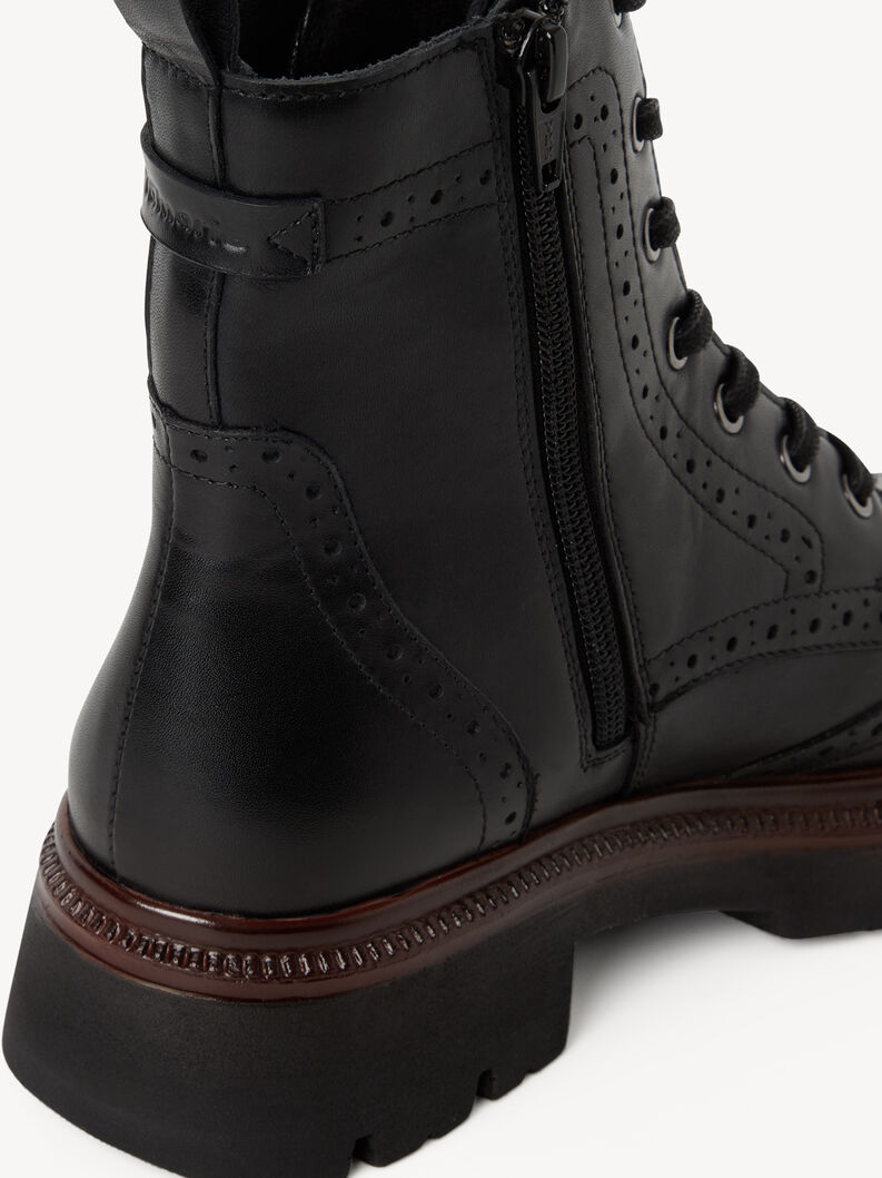 Leather Bootie - black, BLACK LEATHER, hi-res