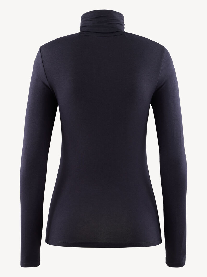 Longsleeve mit Rollkragen - schwarz, Black Beauty, hi-res