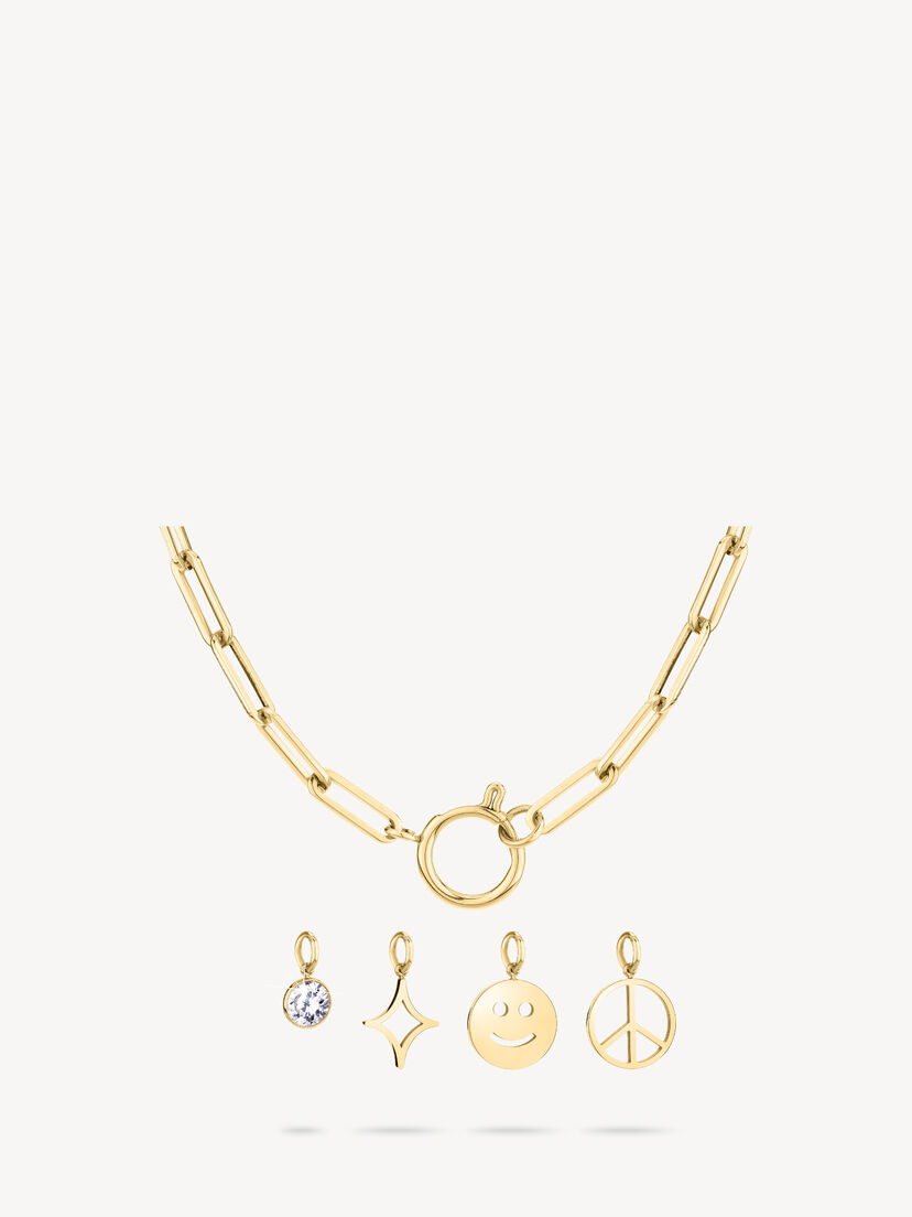 Halskettinge - goud, goud, hi-res