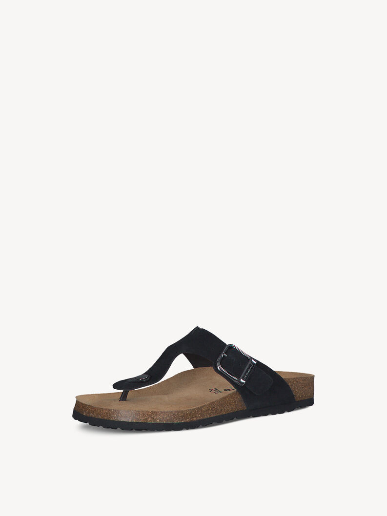 Leather Mule - black, BLACK, hi-res