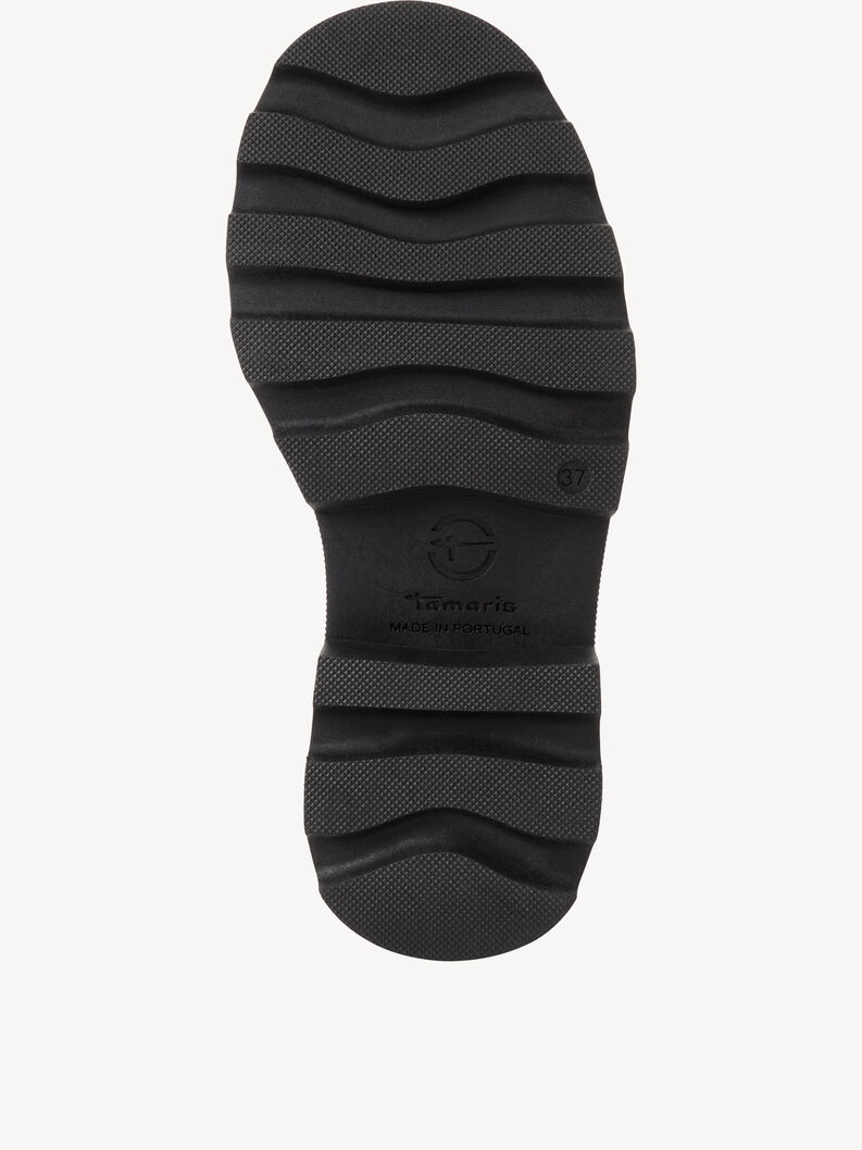 Lederstiefelette - schwarz, BLACK, hi-res
