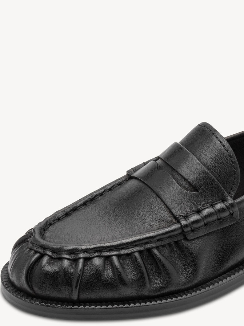 Lederslipper - schwarz, BLACK LEATHER, hi-res