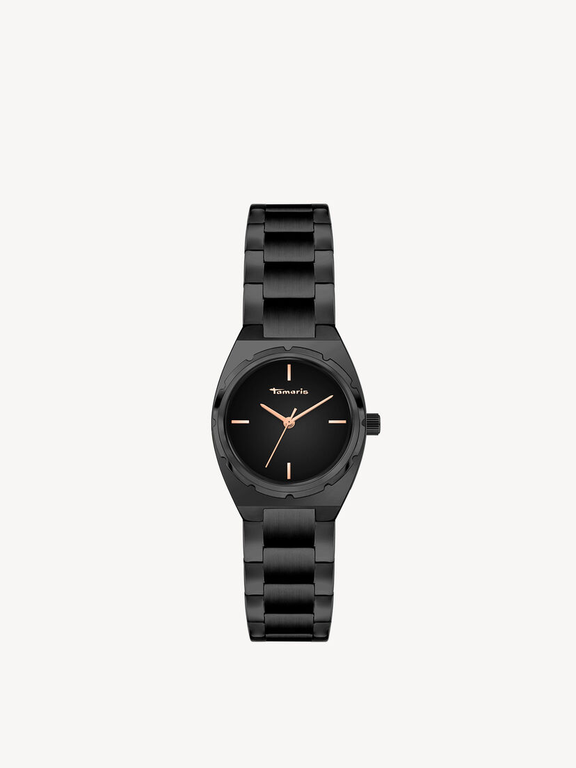 Horloge - zwart, schwarz-schwarz, hi-res