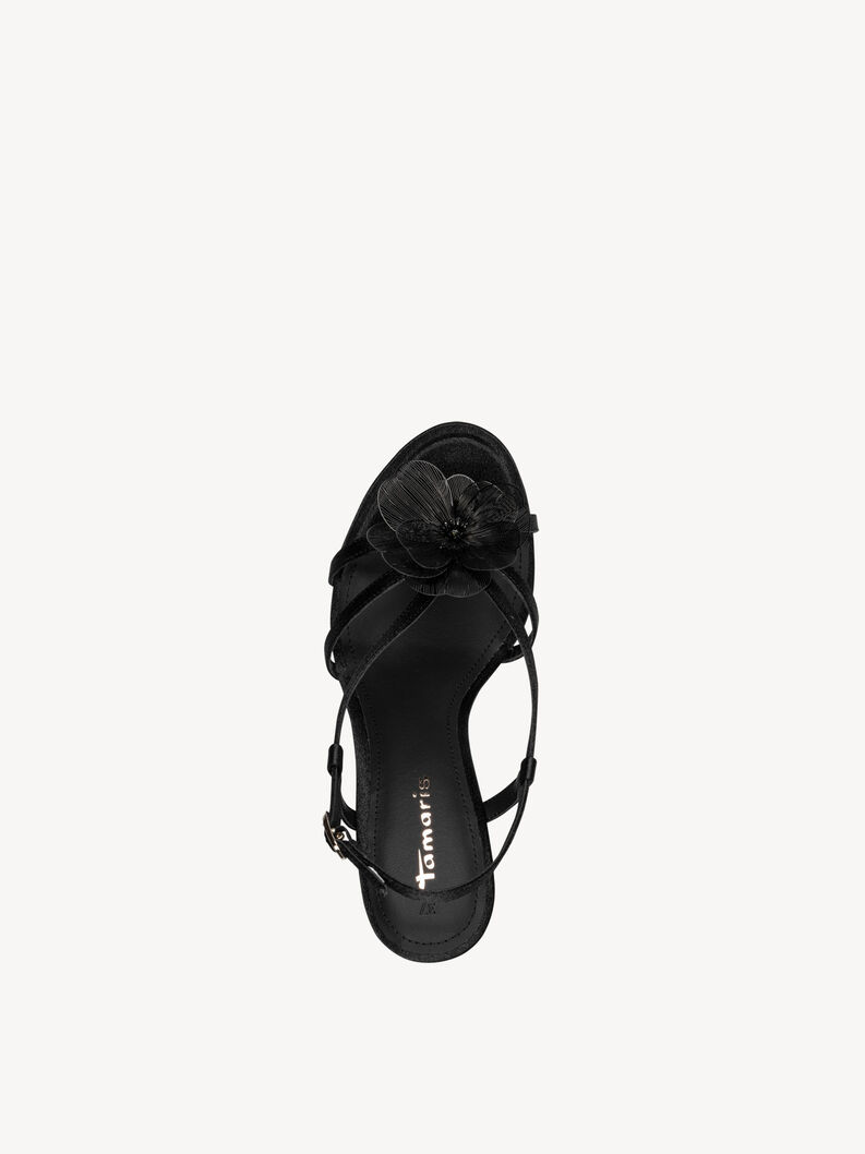 Sandale &agrave; talon - noir, BLACK, hi-res