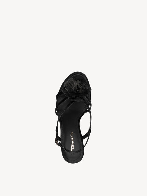 Sandale &agrave; talon, BLACK, hi-res