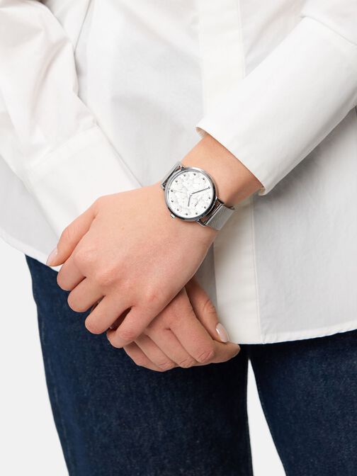 Uhr, silber-silber, hi-res