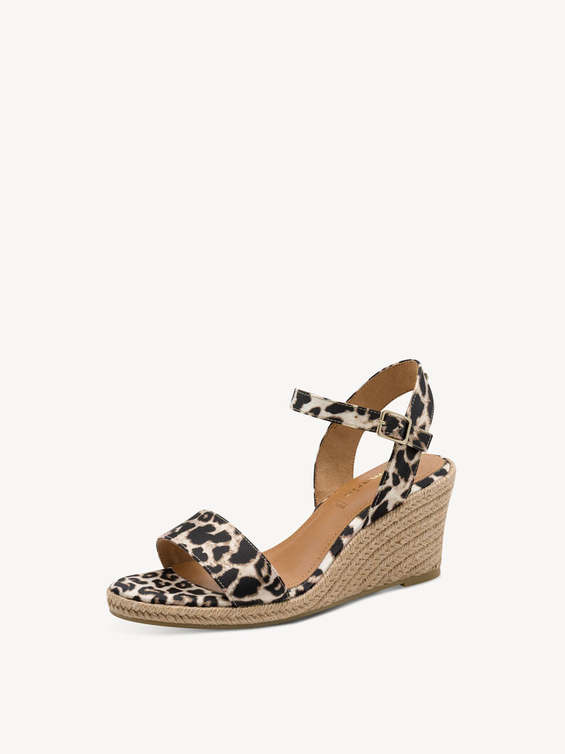 Sandalette - braun, LEOPARD, hi-res