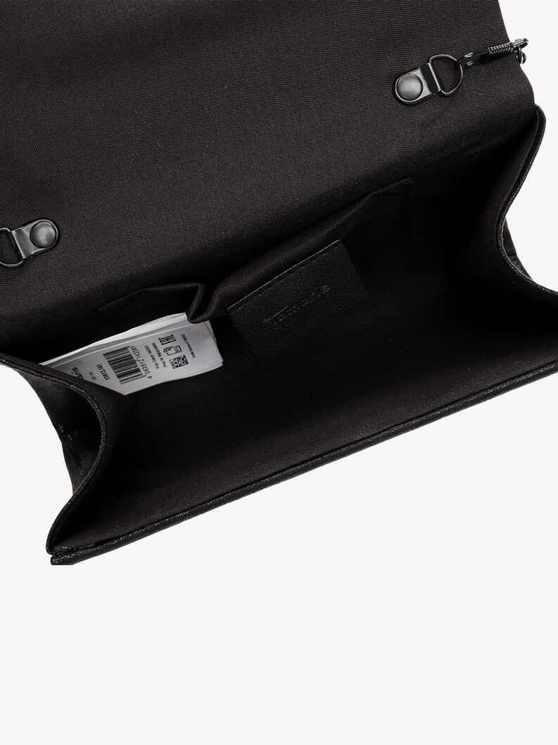 Clutch bag - black, black/silver, hi-res