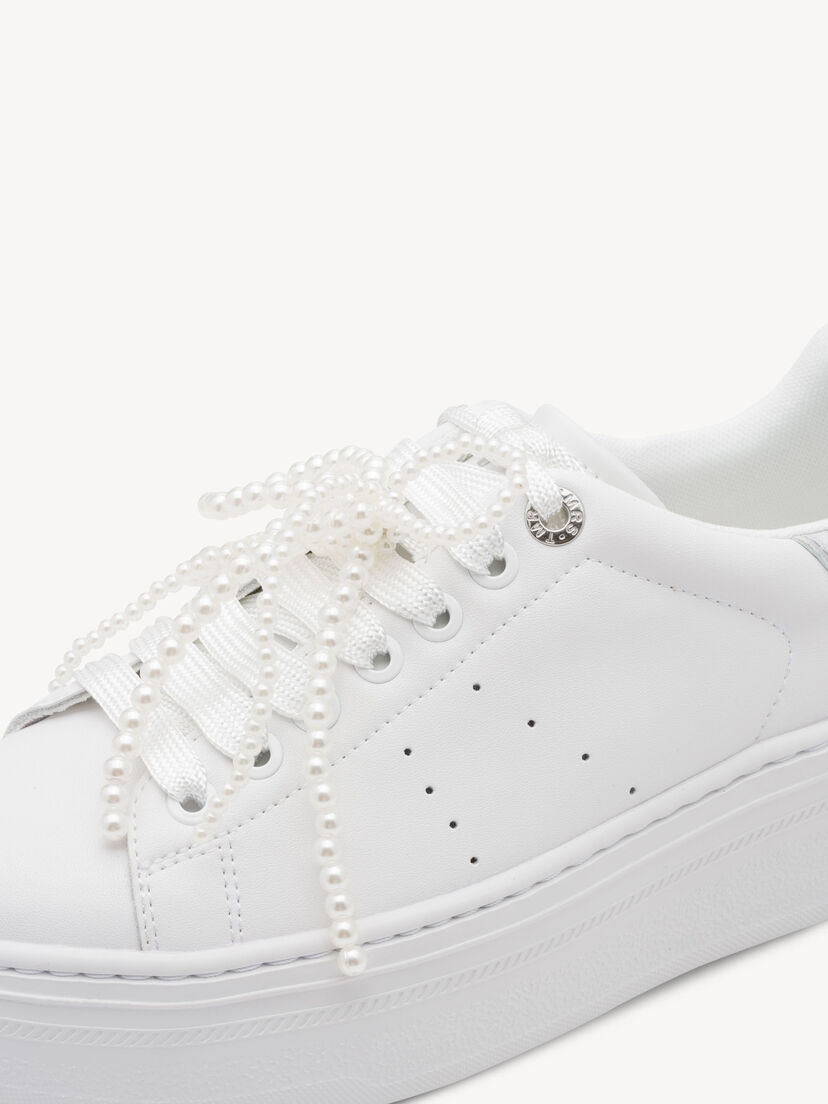 Sneaker - wit, WHITE/SILVER, hi-res