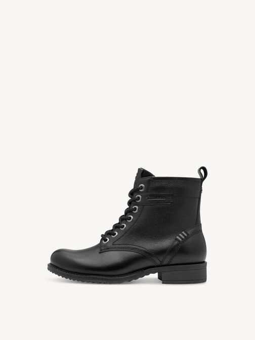 Stiefelette, BLACK LEATHER, hi-res